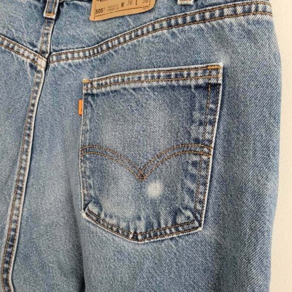 Vtg Levi's 505 Orange Tab Regular Fit Straight Leg - Picture 4 of 10
